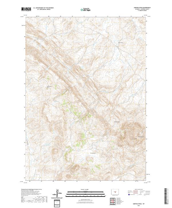 USGS Topographic Map – Garfield Peak
