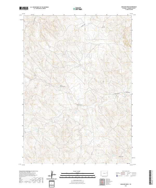 USGS Topographic Map – Garland Draw