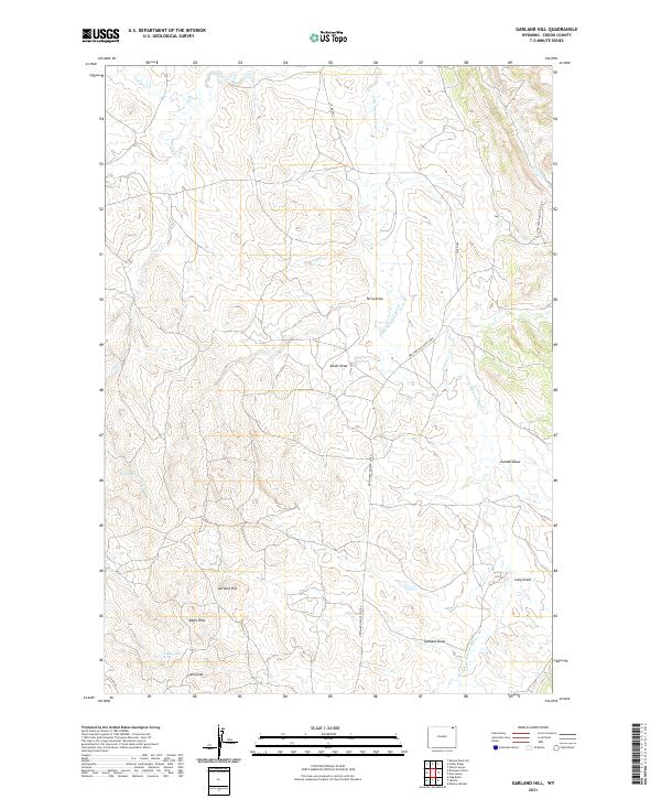 USGS Topographic Map – Garland Hill