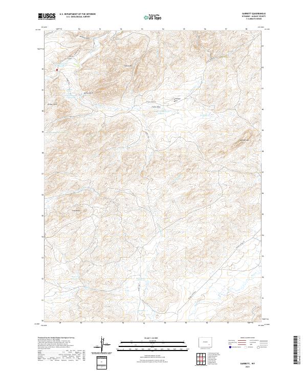 USGS Topographic Map – Garrett