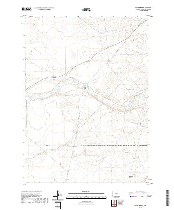USGS Topographic Map – Gasson Bridge