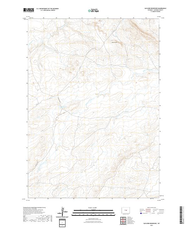 USGS Topographic Map – Gaylord Reservoir