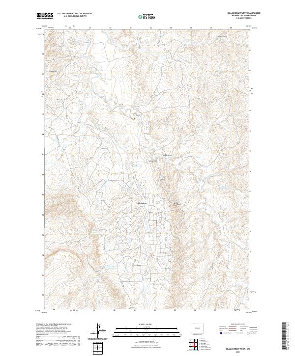 USGS Topographic Map – Gillam Draw West