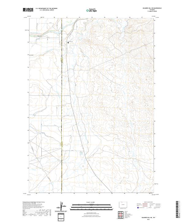 USGS Topographic Map – Gilmore Hill NE