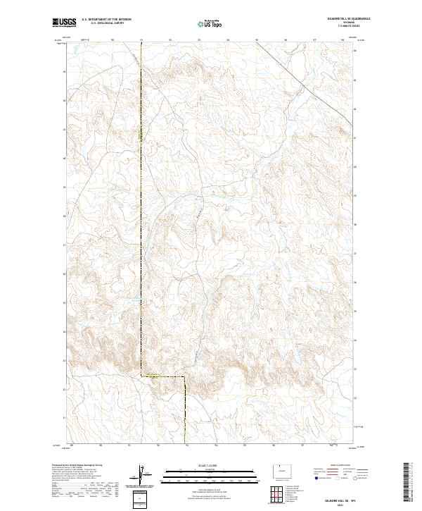 USGS Topographic Map – Gilmore Hill SE