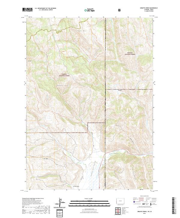 USGS Topographic Map – Giraffe Creek