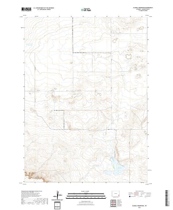 USGS Topographic Map – Glomill Reservoir