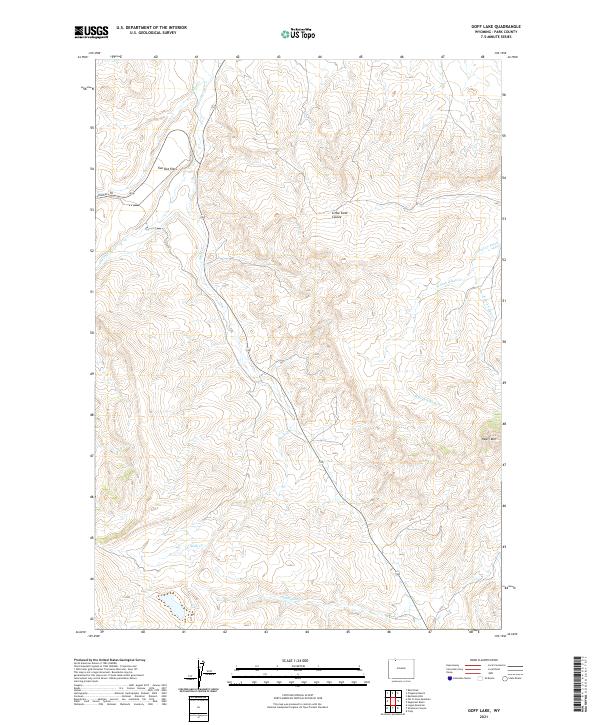 USGS Topographic Map – Goff Lake