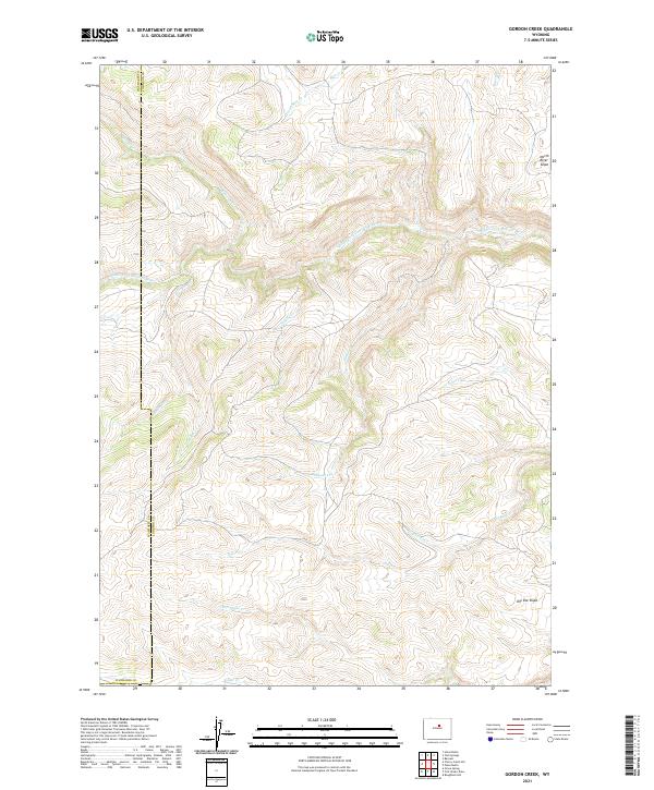 USGS Topographic Map – Gordon Creek