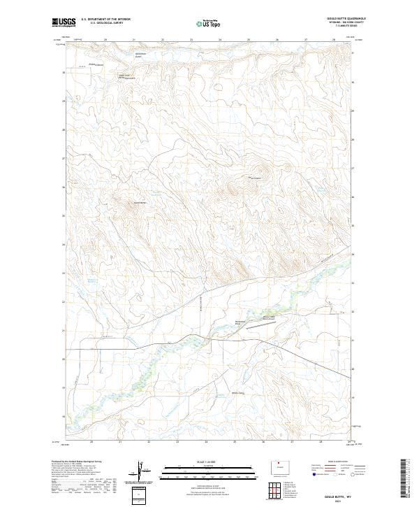 USGS Topographic Map – Gould Butte