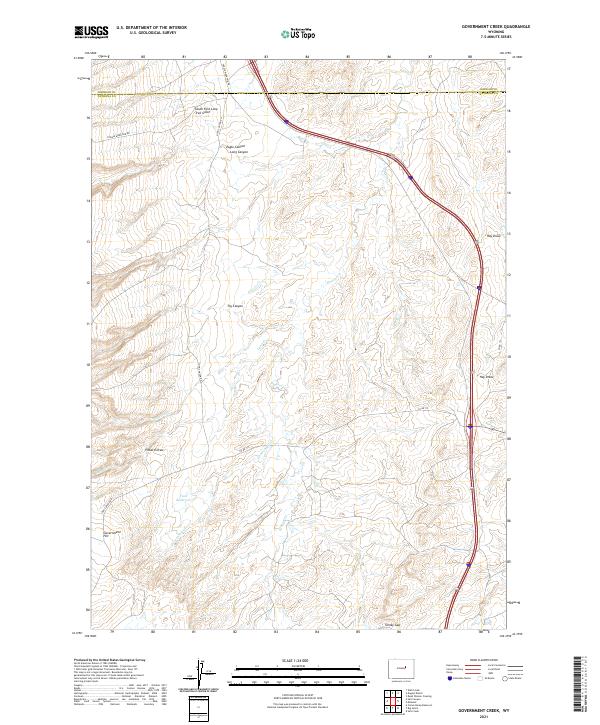 USGS Topographic Map – Government Creek
