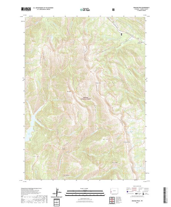 USGS Topographic Map – Graham Peak