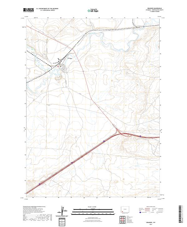 USGS Topographic Map – Granger