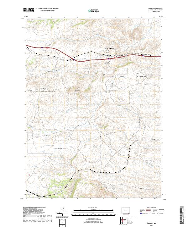 USGS Topographic Map – Granite