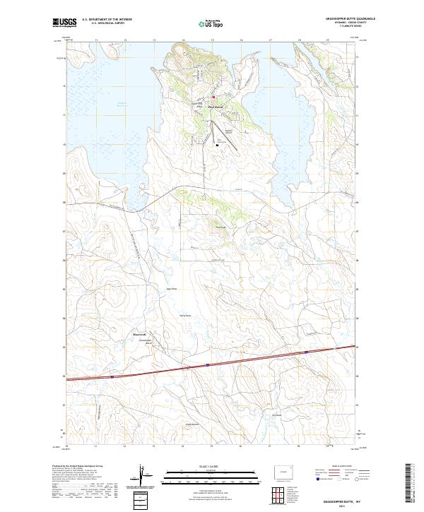 USGS Topographic Map – Grasshopper Butte