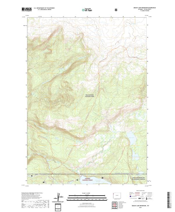 USGS Topographic Map – Grassy Lake Reservoir