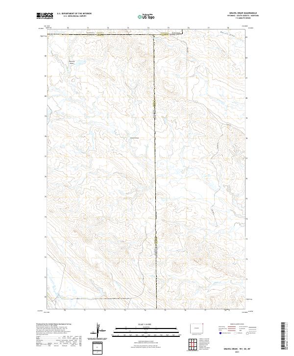 USGS Topographic Map – Gravel Draw