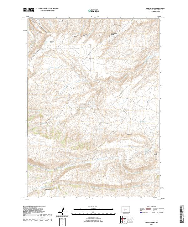 USGS Topographic Map – Gravel Spring