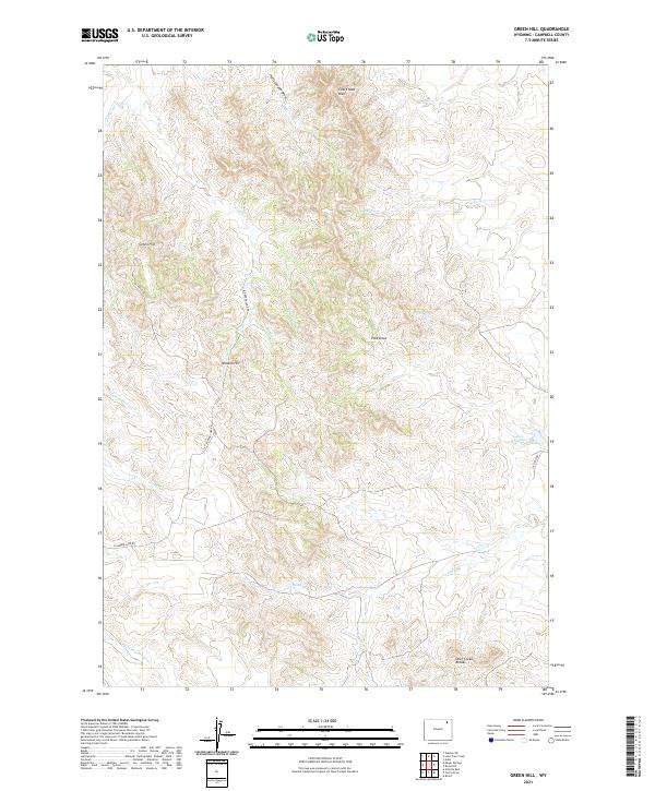 USGS Topographic Map – Green Hill