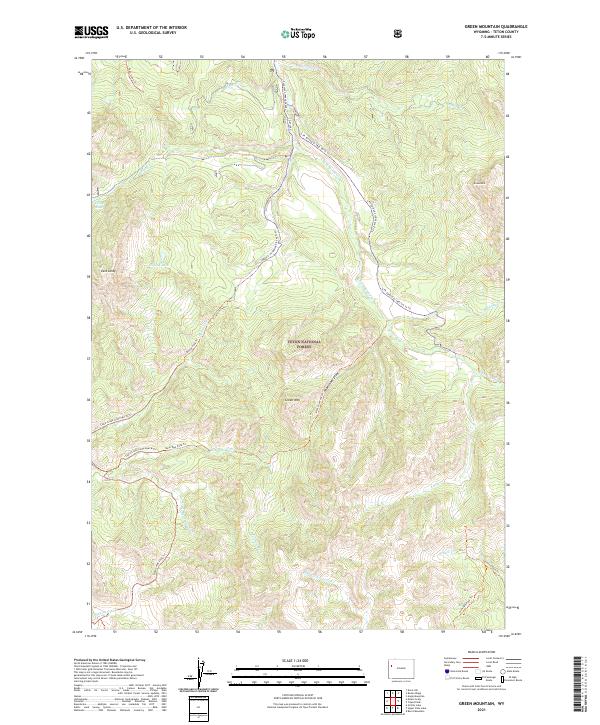 USGS Topographic Map – Green Mountain