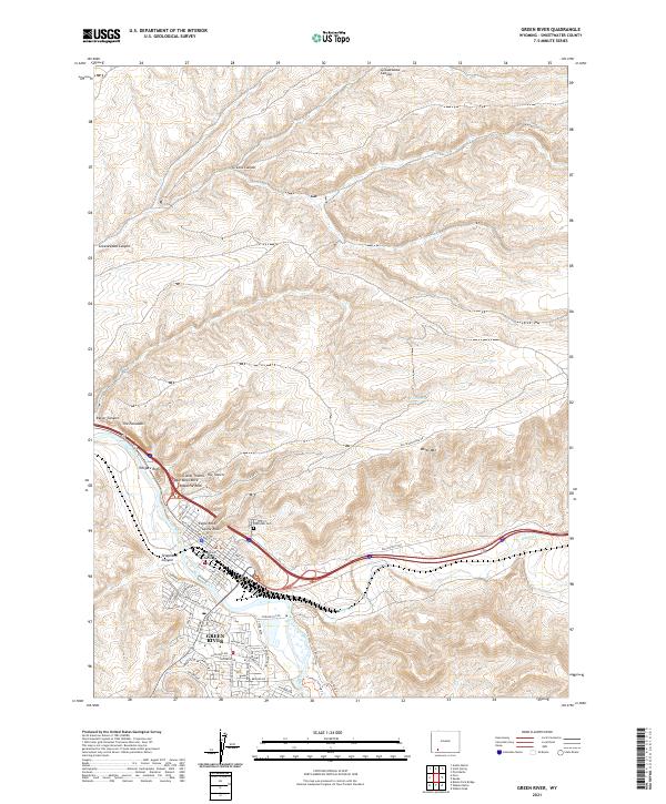 USGS Topographic Map – Green River