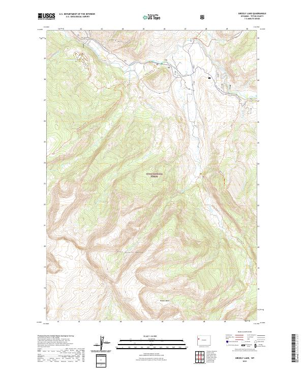 USGS Topographic Map – Grizzly Lake