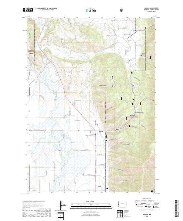 USGS Topographic Map – Grover
