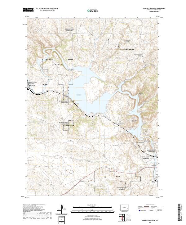 USGS Topographic Map – Guernsey Reservoir