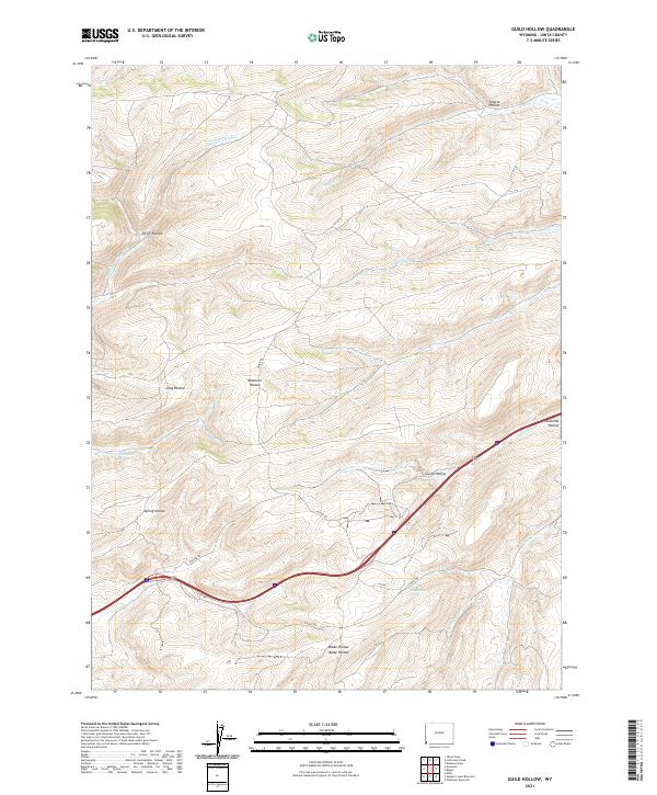 USGS Topographic Map – Guild Hollow