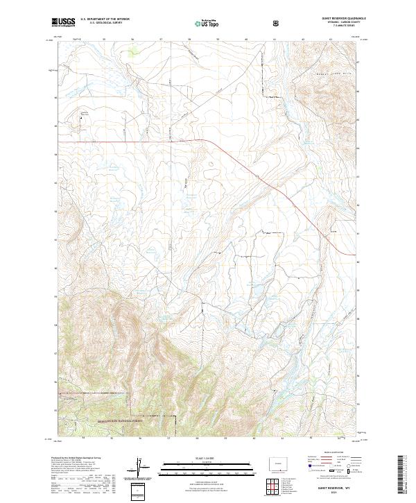 USGS Topographic Map – Gunst Reservoir