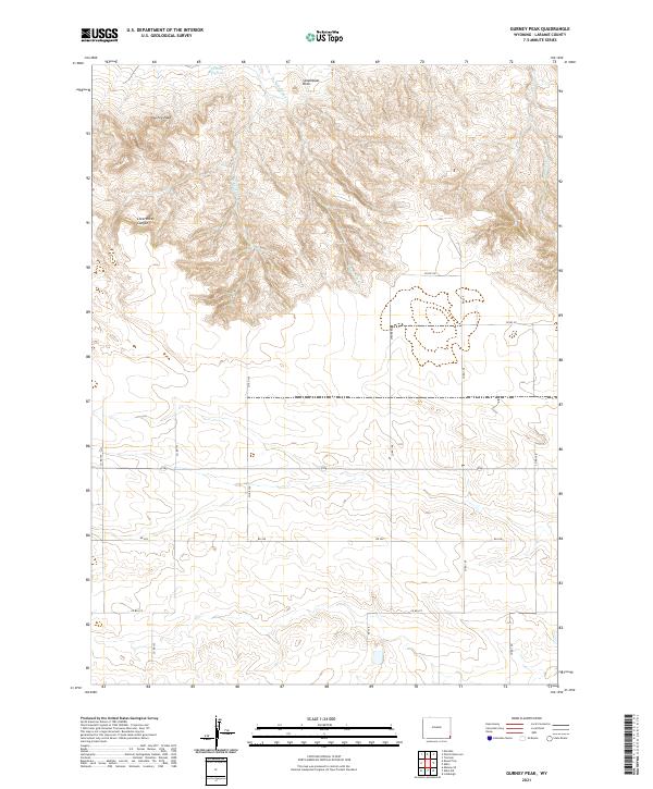 USGS Topographic Map – Gurney Peak