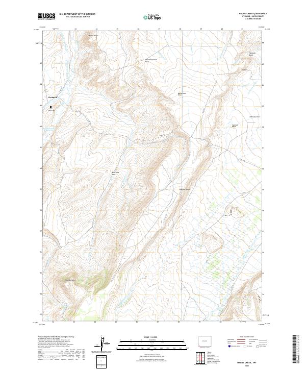 USGS Topographic Map – Hague Creek