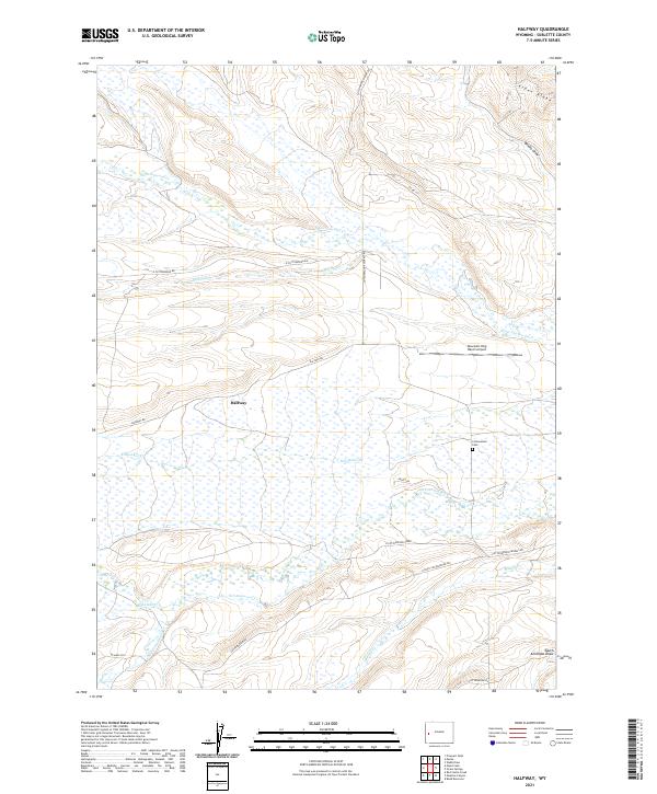 USGS Topographic Map – Halfway