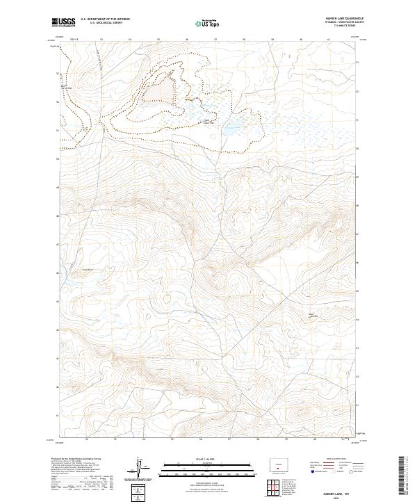USGS Topographic Map – Hansen Lake