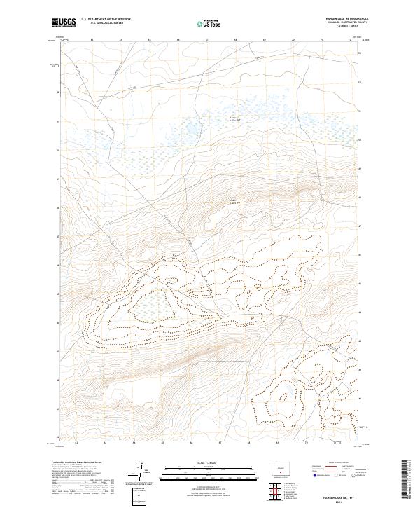 USGS Topographic Map – Hansen Lake NE