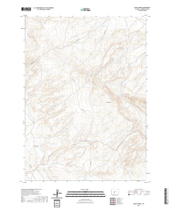 USGS Topographic Map – Happy Spring