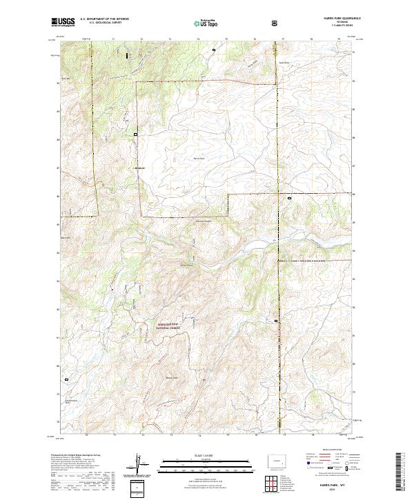 USGS Topographic Map – Harris Park