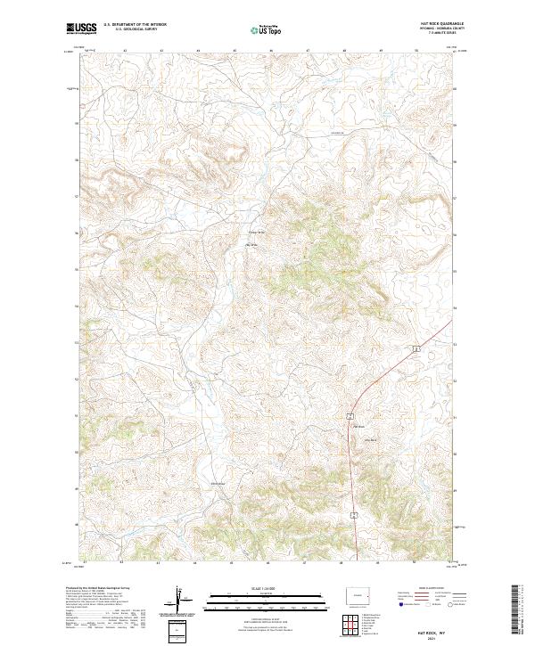 USGS Topographic Map – Hat Rock