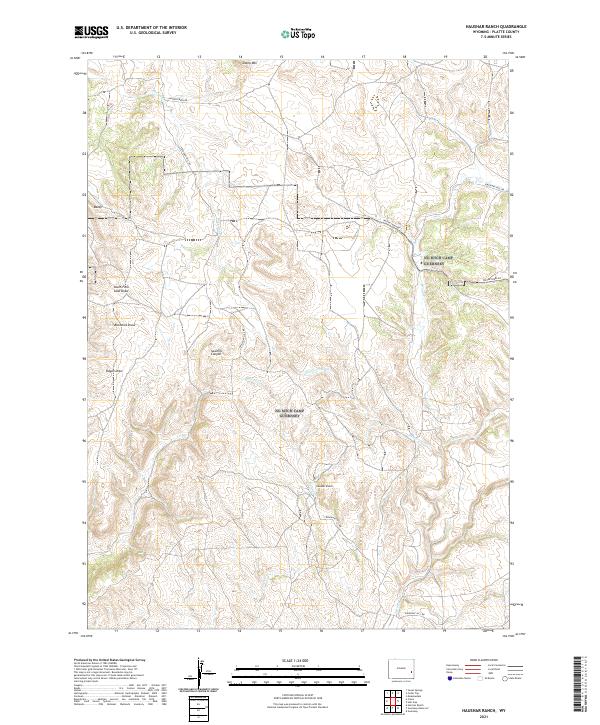 USGS Topographic Map – Haushar Ranch