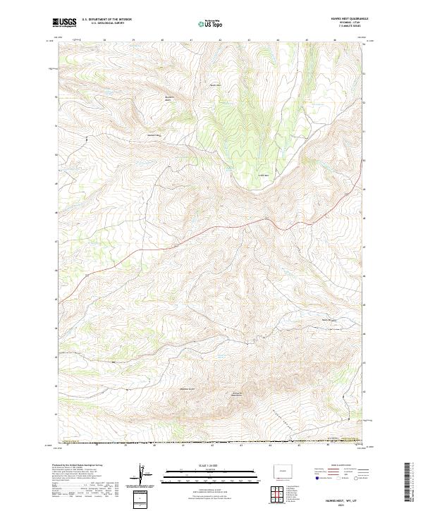 USGS Topographic Map – Hawks Nest