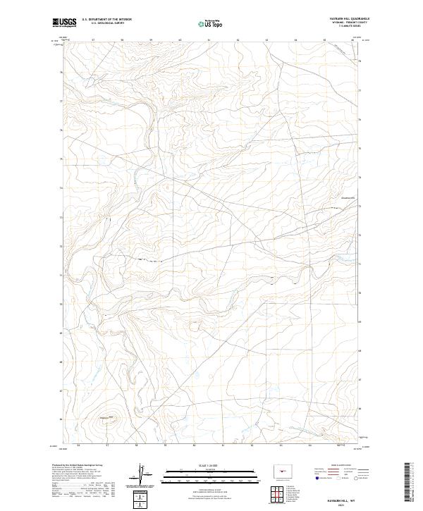USGS Topographic Map – Haybarn Hill