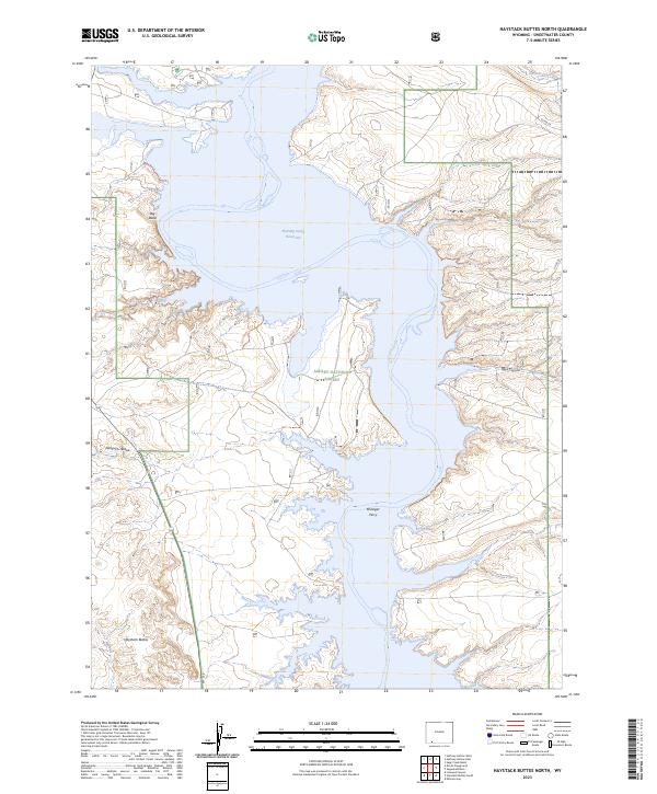 USGS Topographic Map – Haystack Buttes North