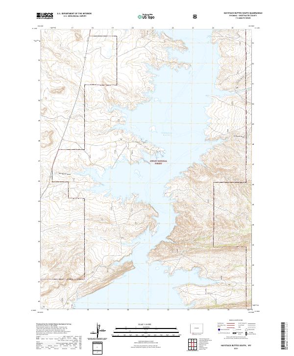 USGS Topographic Map – Haystack Buttes South