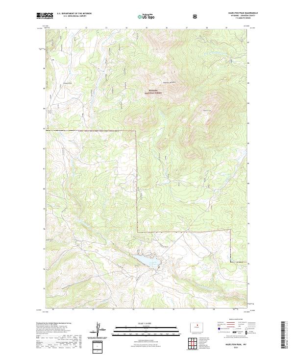 USGS Topographic Map – Hazelton Peak