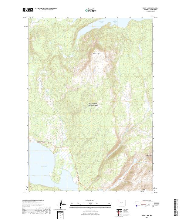 USGS Topographic Map – Heart Lake