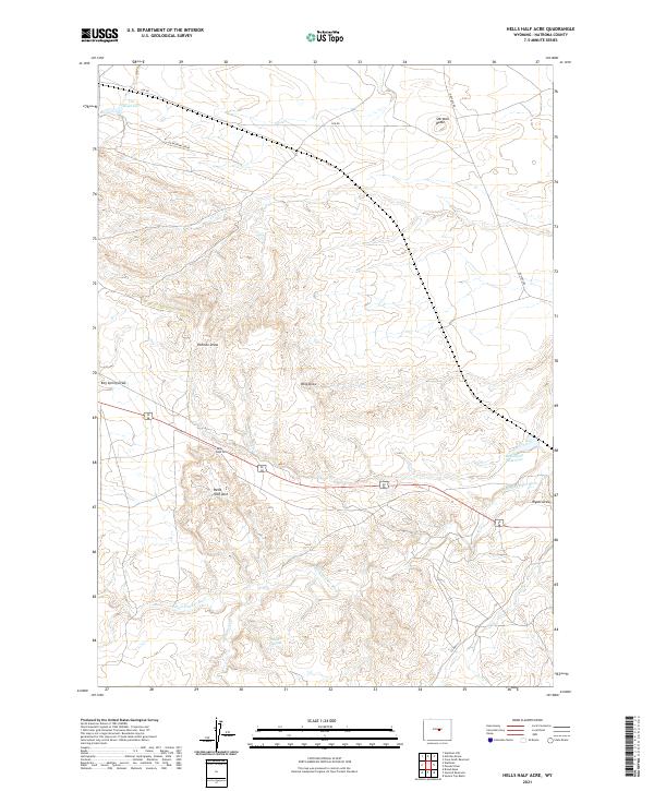 USGS Topographic Map – Hells Half Acre