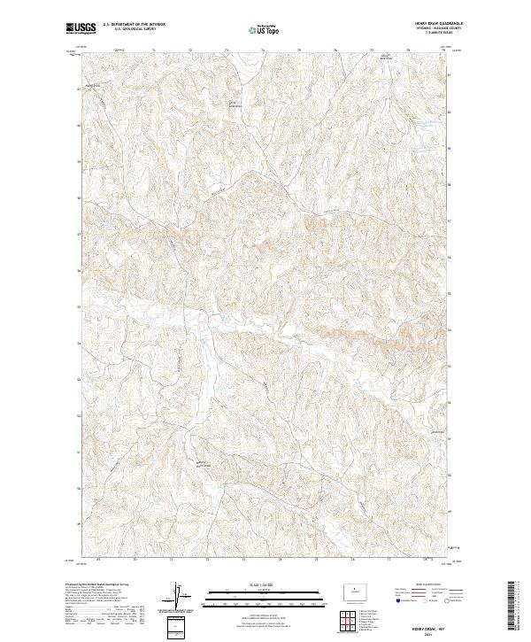 USGS Topographic Map – Henry Draw