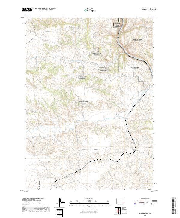 USGS Topographic Map – Herman Ranch