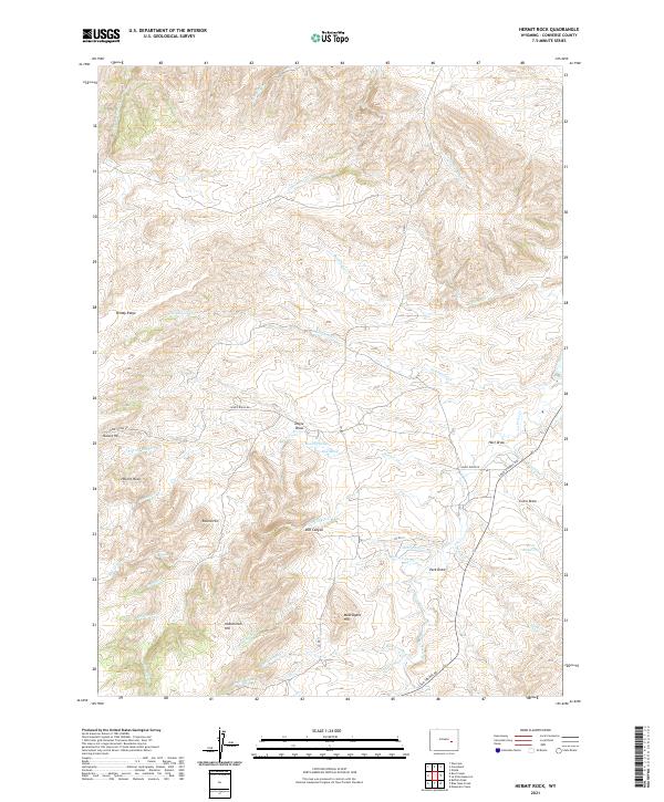 USGS Topographic Map – Hermit Rock