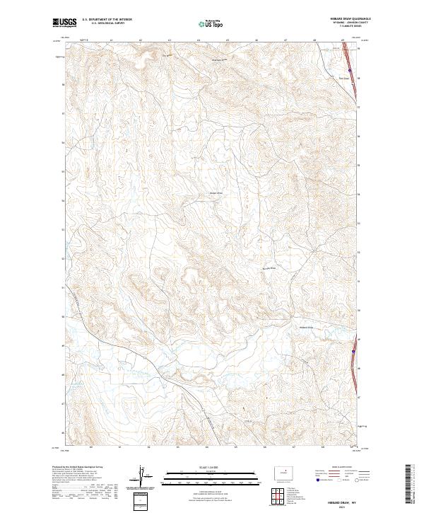 USGS Topographic Map – Hibbard Draw